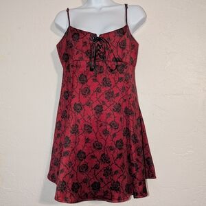 Dolls Kill Widow Sexy Rose Whimsigoth Fairy Grunge Mini Dress Feminine Romantic